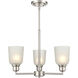 Amberle 3 Light 19.5 inch Brushed Nickel Chandelier Ceiling Light